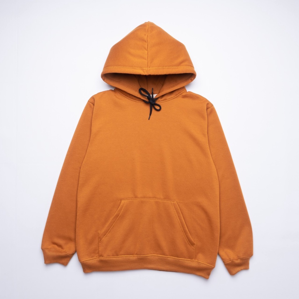 Jaket Sweater Hoodie distro polosan Polos Warna Orange