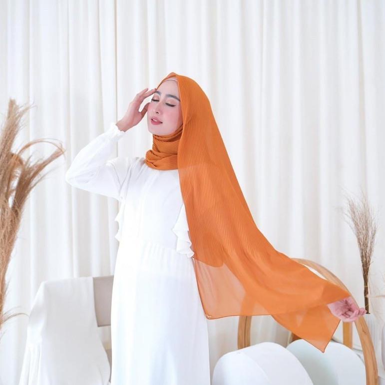 [KODE SAAEO] Jilbab Pashmina Plisket Diamond Italiano Jilbab Instan // Pasmina Panjang