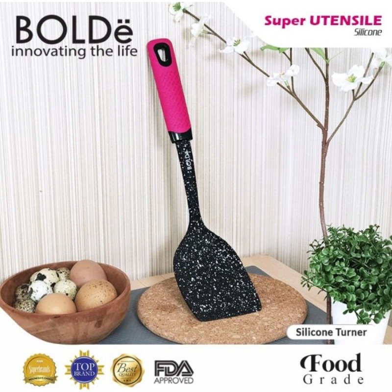 Spatula Silikon BOLDe - Super Utensil Silicone Turner - Sutil - Sodet