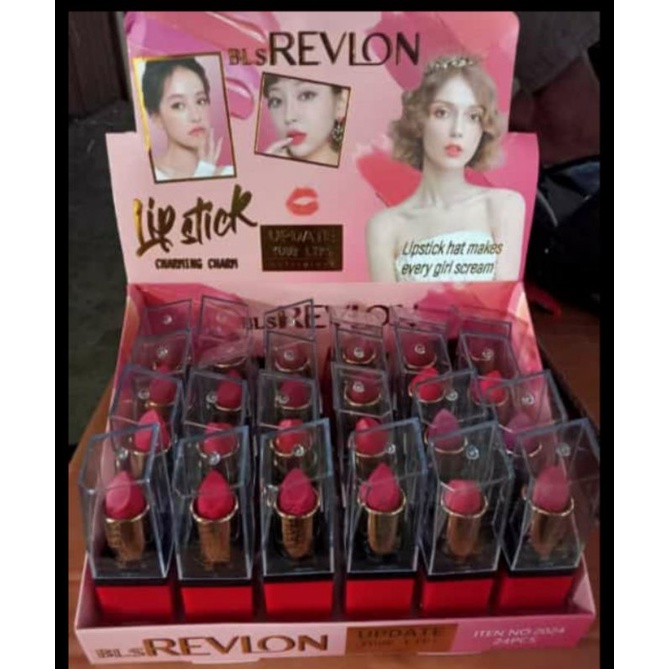 LUSINAN LIPSTIK REVLON MATTE 24H/GINCU/BIBIR MERAH