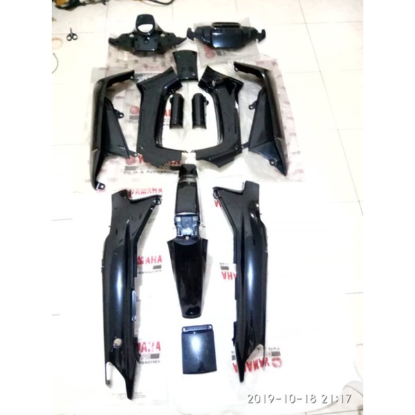 cover body full set body halus Yamaha force1 f1z fiz warna hitam original