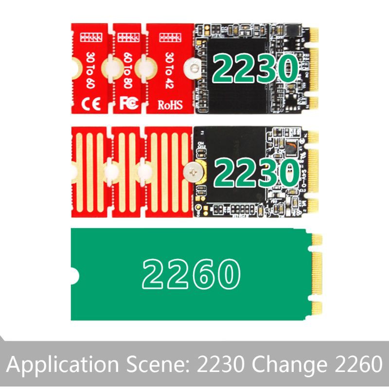 M2 m2plus NGFF nvme M.2 Extended Transfer 2230, 2242, 2260, 2280, 2280