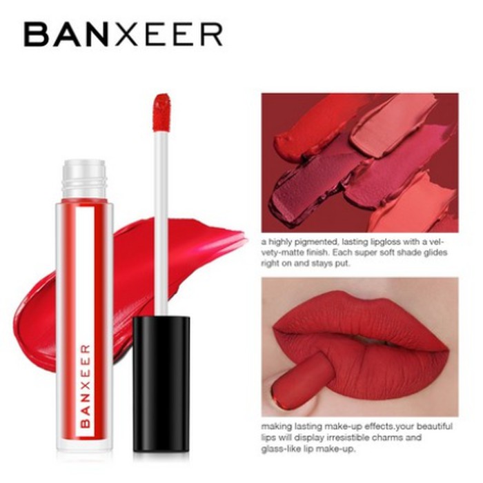 (READY &amp; ORI) Banxeer 8 Colors Long Lasting Waterproof Liquid Matte Lipstick - BX08 BX 08