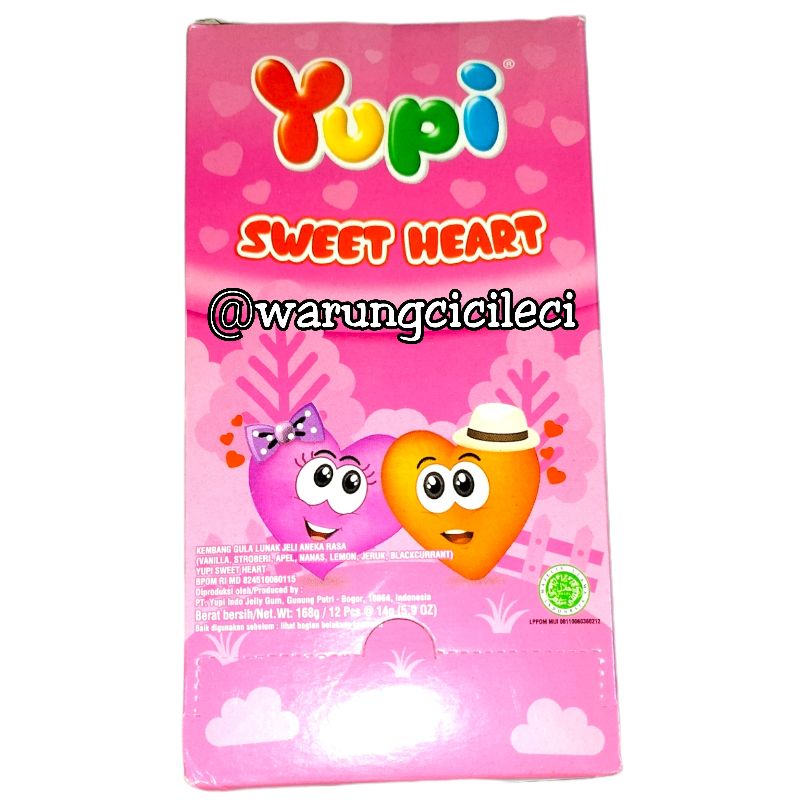 

YUPI SWEET HEART 12g x 12pcs ( 1 BOX )