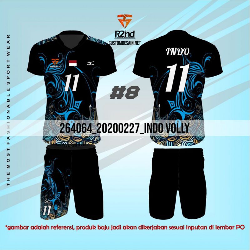 Pre Order Custom Desain Suka Suka Jersey Voli Volley Printing Original Regarsport Beli 5 Bonus 1 Shopee Indonesia