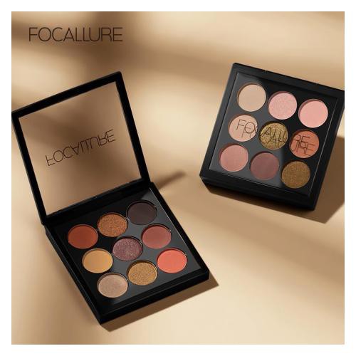 FOCALLURE Nine Colors Eye Shadow - Eyeshadow 9 warna pallete