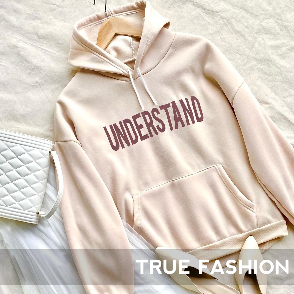 Hoodie Pria Dan Wanita Understand Oversize - Bahan Fleece - Size L - XL - XXL