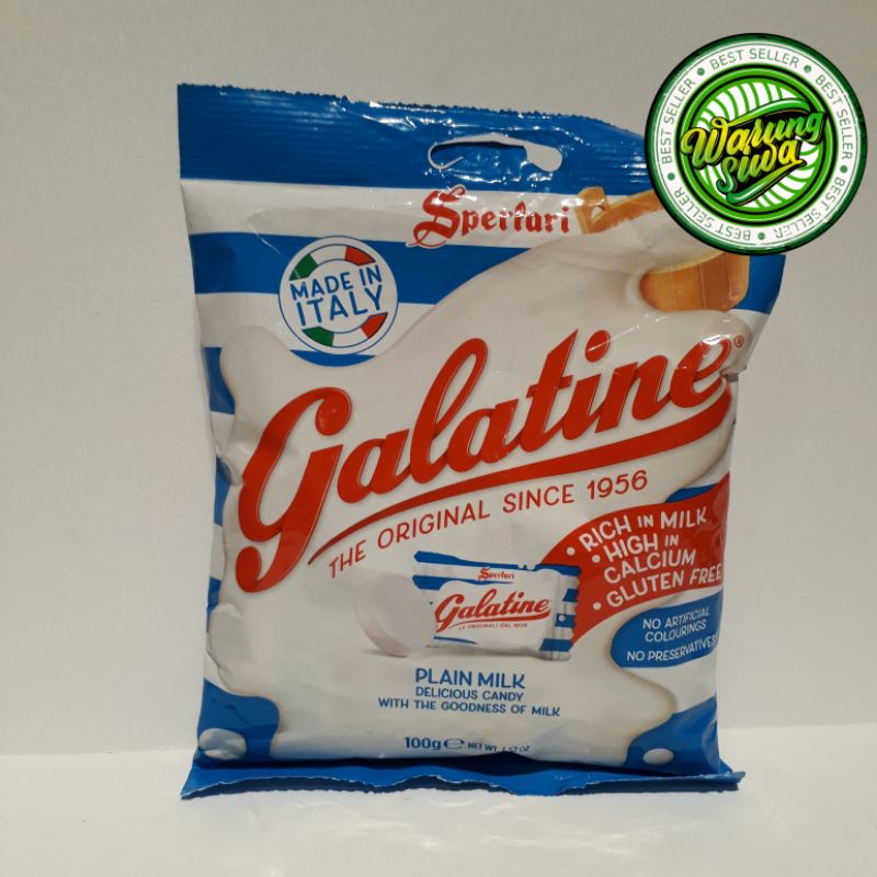 

permen galatine candy plain milk 100gr