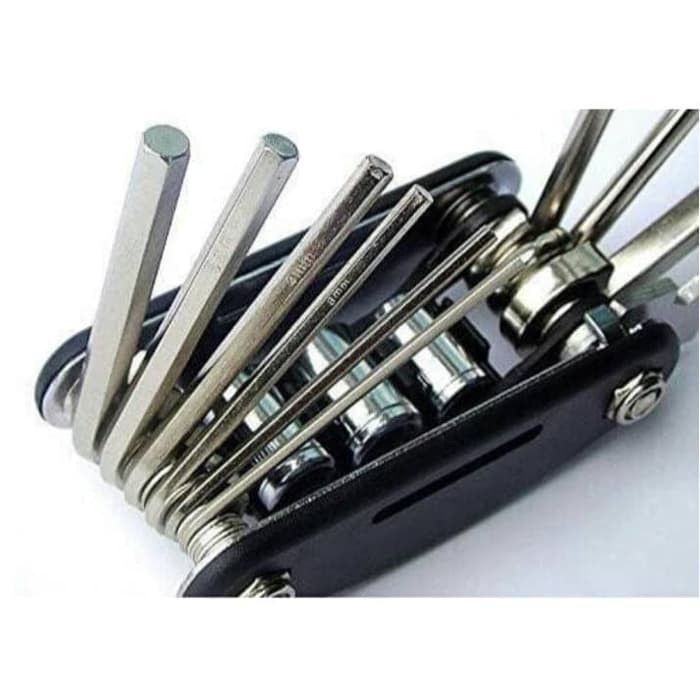 Kunci Shock Lipat Kunci Sepeda 16 pcs Tools 16in1 Kunci Obeng 16 in 1