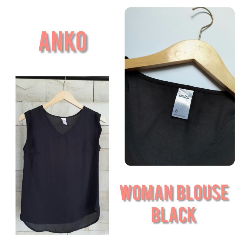 ANKO BLOUSE WANITA TANPA LENGAN