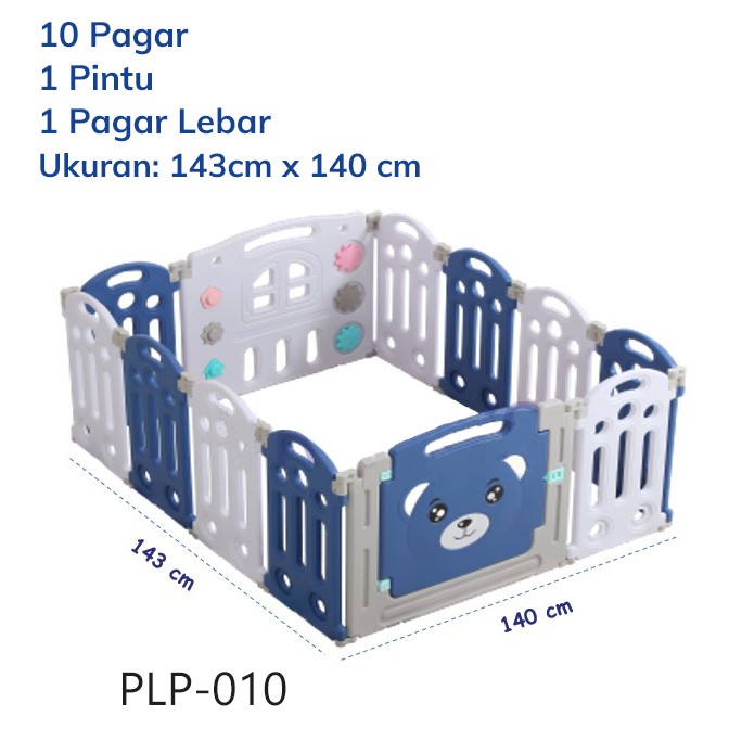 Baby Fence Pagar Bayi Babyroom Pagar Anak Bayi Pagar Playground(10 + 2)