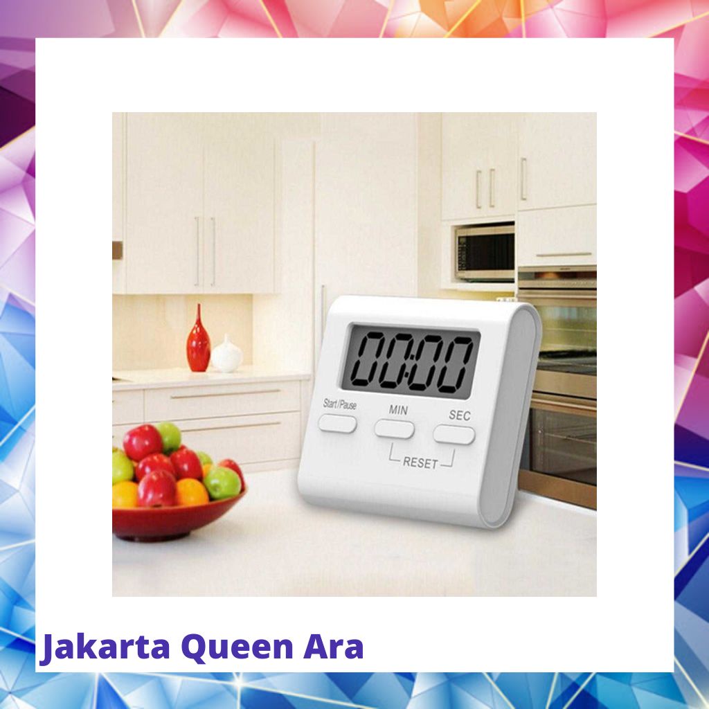 Taffware Timer Masak Dapur Countdown Digital Alarm Clock - T1