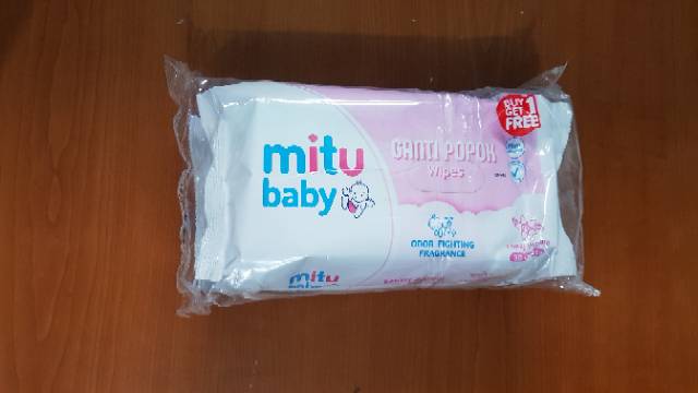 Mitu Tissue Basah 50 sheets Beli 1 Gratis 1 / Mitu Baby Wipes