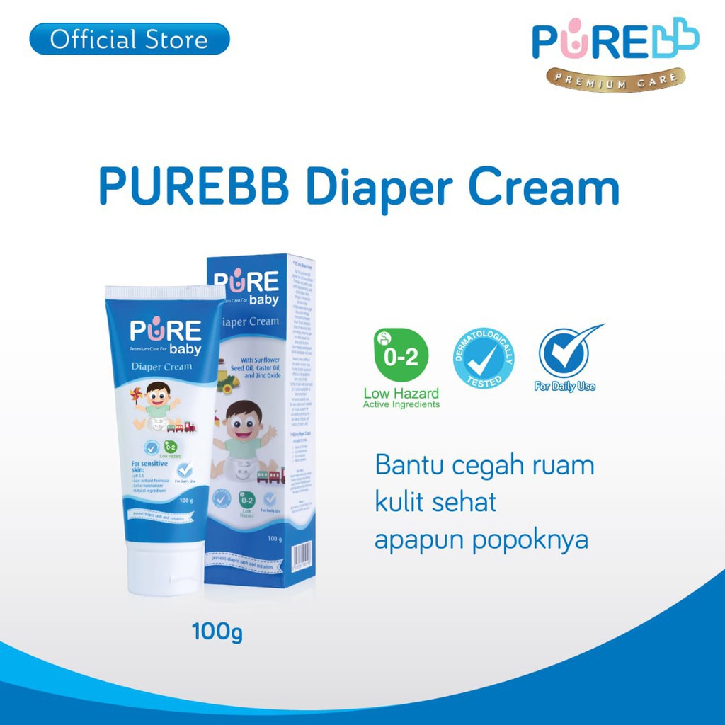 PURE BABY PUREB BB DIAPER CREAM 100 gr