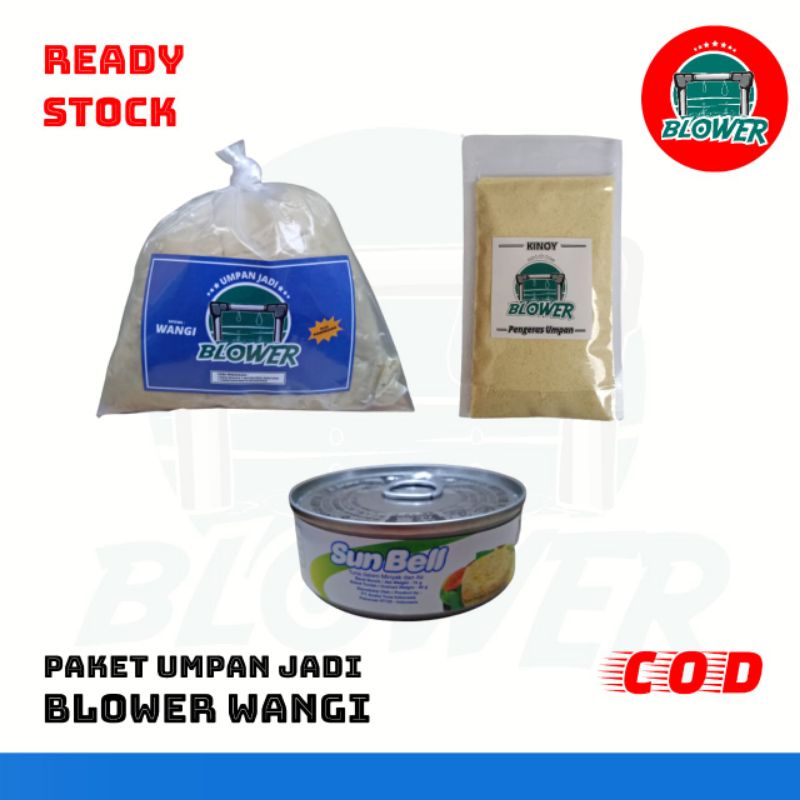 Paket Umpan Jadi Blower Wangi - Mancing Ikan Mas