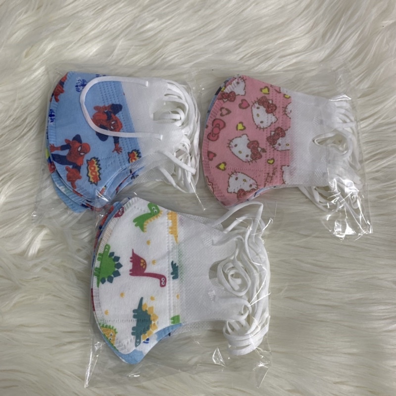 Masker Anak &amp; Baby Motif 10 Pcs ECER | Masker Duckbill Anak Eceran