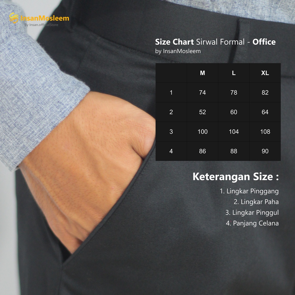 Celana Sirwal Kantor Office Formal - Angkle Pants Katun