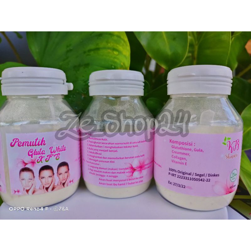 PEMUTIH GLUTA WHITE KFS,COLLAGEN,SUSU PEMUTIH