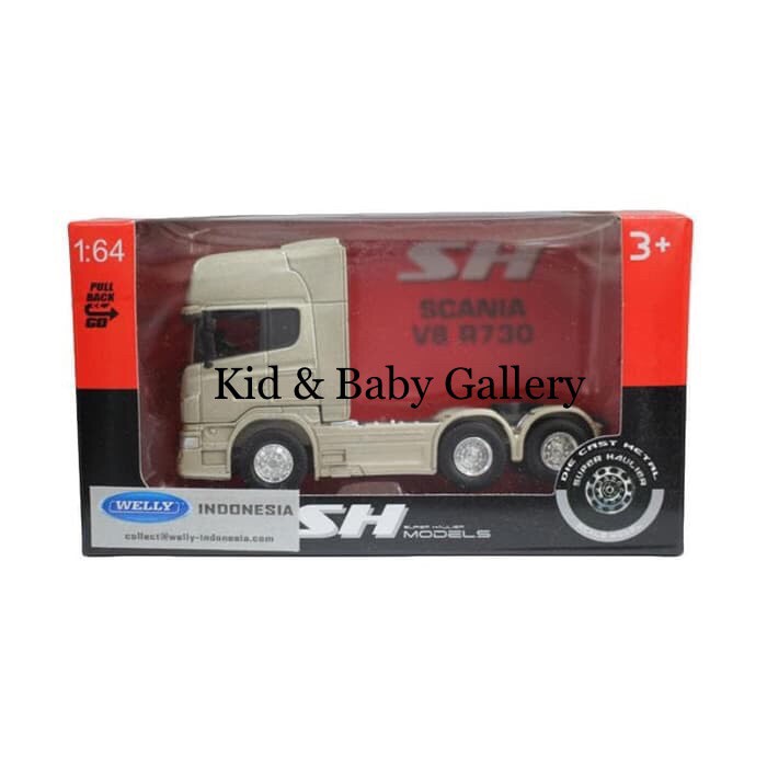 Welly Super Haulier Scania V8 R730 Diecast 1:64- GOLD [ MBK 020 ]