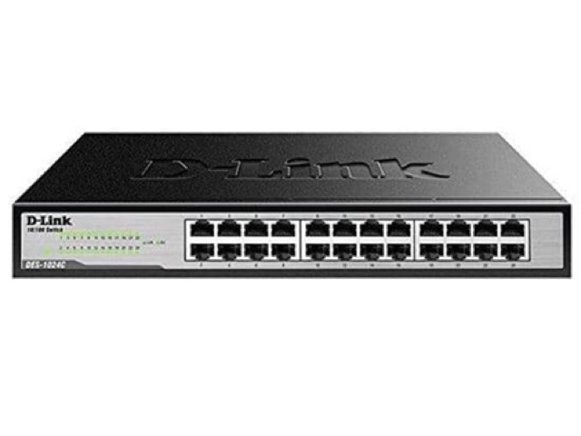 D-Link DGS-1024C 24 port 10/100/1000mbps Base-T Unmanaged | Ethernet Switch | DLink GARANSI RESMI