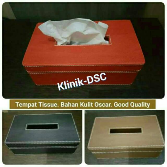 BOX TEMPAT TISSUE - BAHAN KULIT OSCAR KUALITAS BAGUS