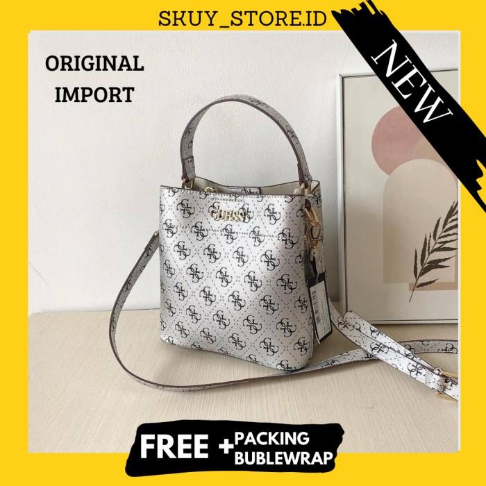 TAS WANITA GUESS BUCKET BAG LOGO NEW BRANDED ORIGINAL IMPORT CL072