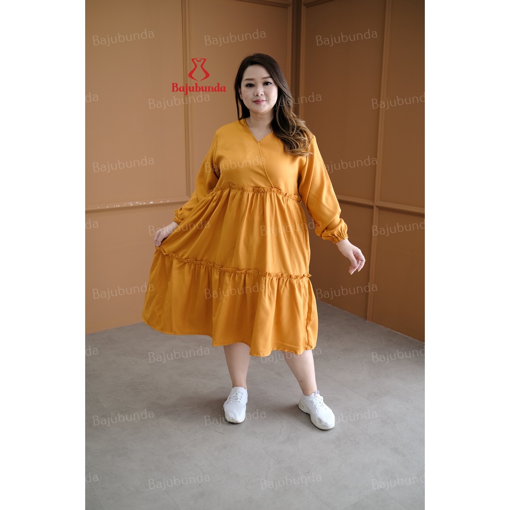 LD 120 Dress Jumbo Wanita Baju Big Size KIARA