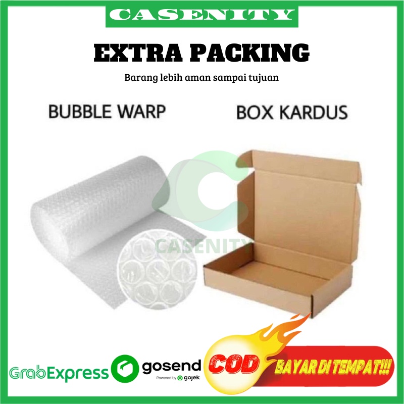 

PACKING TAMBAHAN - DENGAN BUBBLE WRAB DAN KARDUS