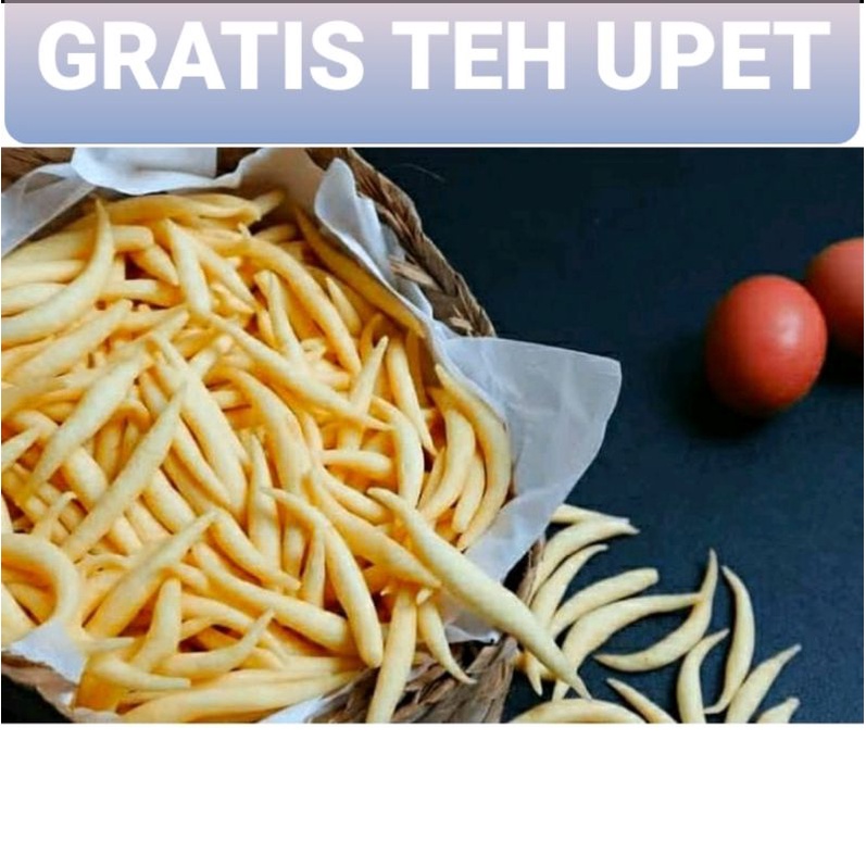 

KUE LADU KEJU/ KUE GABUS 100 GR BONUS TEH/ TERASI / CANDY