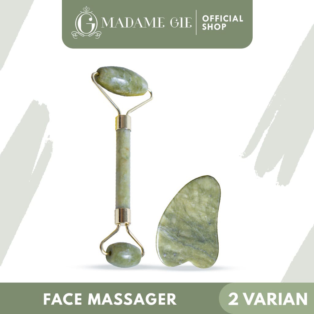 Madame Gie Face Massager - Jade Roller Gua Sha 2in1