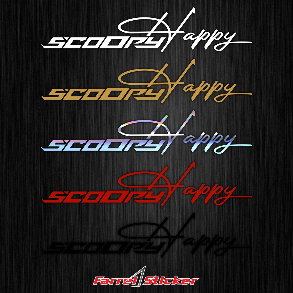 STIKER SCOOPY STICKER SCOOPY HAPPY