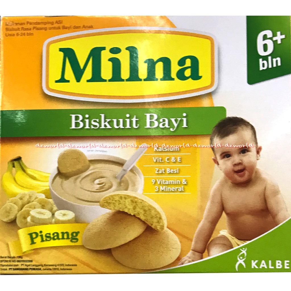 Milna Biskuit Bayi Instan Pisang Biskuit Rasa Banana 130gr