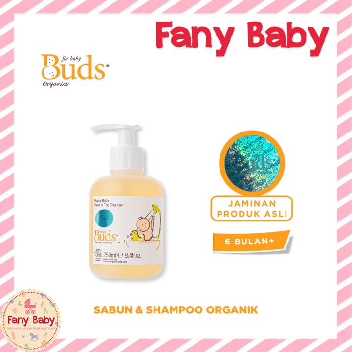 BUDS BABY ORGANICS HAPPY BABY HEAD TO TOE CLEANSER 250ML