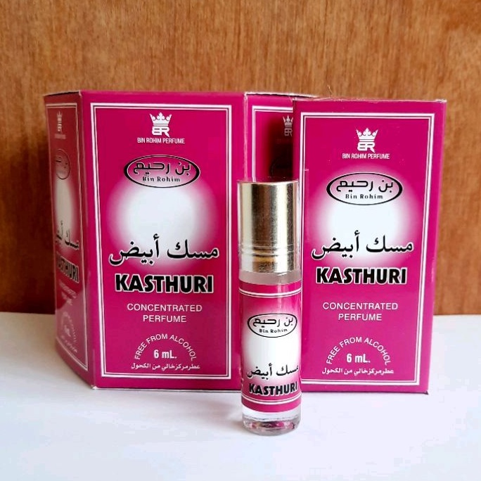 KASTHURI Parfum Bin Rohim Roll On Kemasan 6ml Non Alkohol