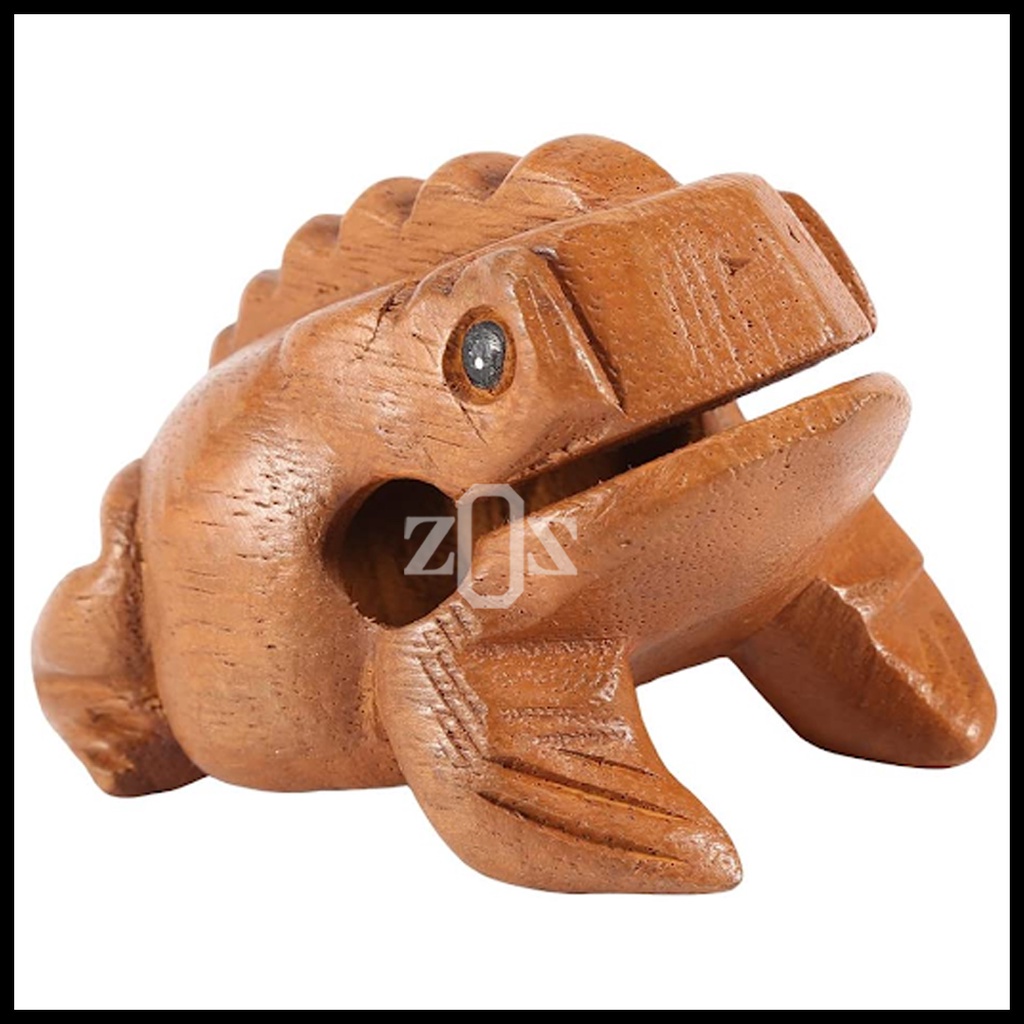 Guiro Rasp Frog Perkusi Percussion Small Wood 4 inch