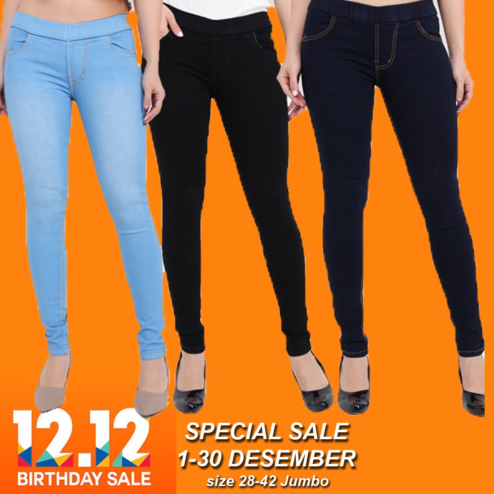  Celana  Karet Pinggang  Jegging Jumbo Murah Shopee Indonesia