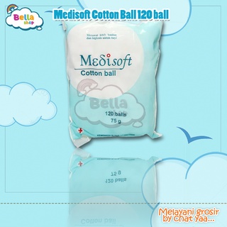 Image of Medisoft Cotton Ball 120 ball Bola Kapas Bayi - BELLA SHOP