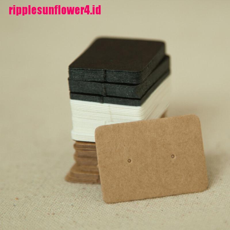 50 Pcs Holder Gantung Bahan Kertas Kraft Untuk Anting Stud