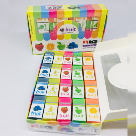 

Penghapus Big Fruit 9405 T Jelly Eraser 4B (1Pack 40 pcs)