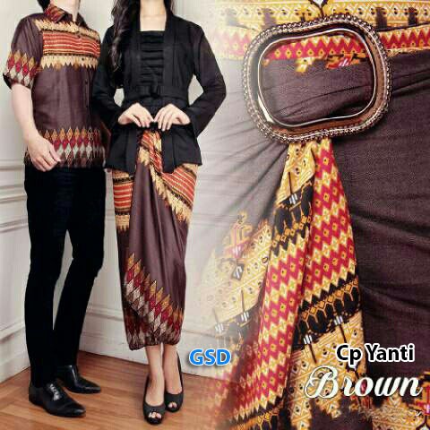 NCR - Cp Batik Yanti Couple Batik Kutu New casual Setelan Kebaya Batik Muslim Couple Batik Pesta