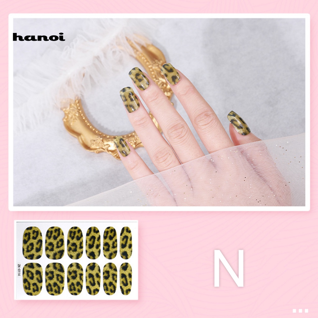 1 Set Stiker Kuku Dengan Perekat Untuk Manicure