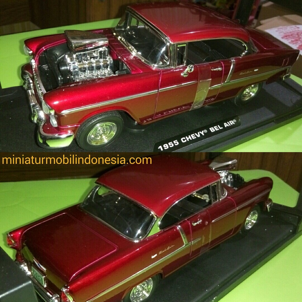 Promo Diecast Klasik Motormax Chevy Bel Air BE 1955 Murah