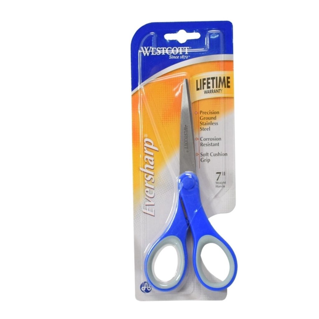 

Gunting Serbaguna Westcott Eversharp Scissor Material Pisau Stainless Steel Ukuran 7 Inch