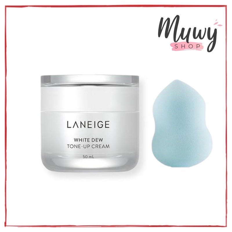 Laneige White Dew Tone Up Cream 50ml with Puff | Shopee ...
