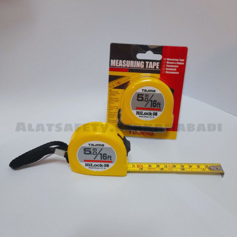 METERAN TAJIMA 5 METER HILOCK 16 JAPAN ORIGINAL MEASURING TAPE - METERAN 5 METER