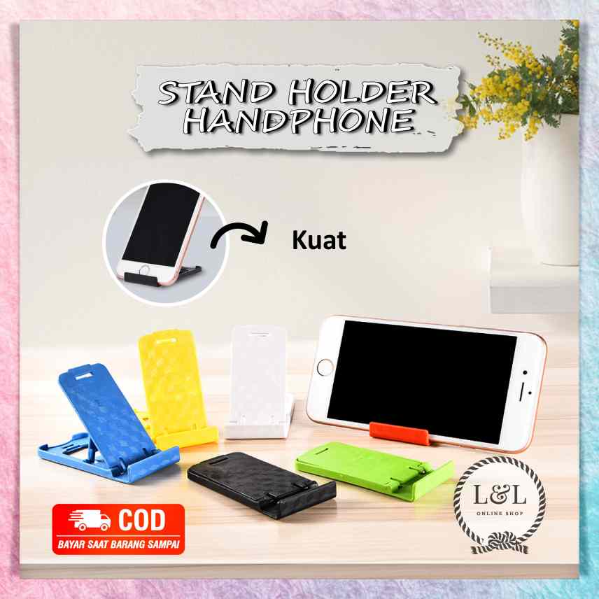 Stand Holder HP Handphone Tablet Phone Holder Dudukan Lipat HP Handphone Tablet Phone Stand HP Handphone Tablet Aksesoris HP Handphone Tablet Multi Stand HP Handphone Tablet Universal Dudukan Kursi HP Handphone Tablet