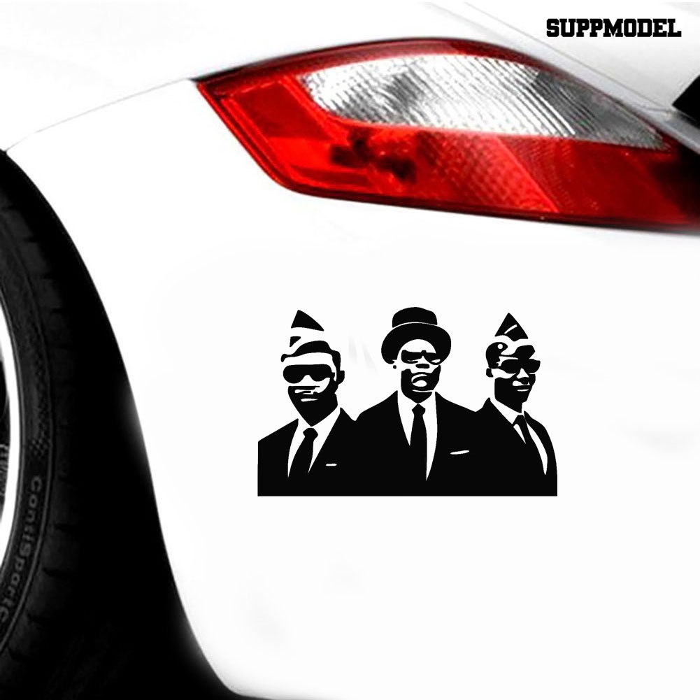 Sticker Decal Dekorasi Jendela Mobil Motif Gambar Pria Afrika Warna Hitam