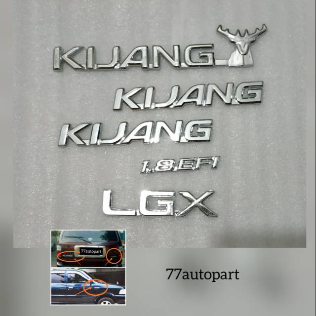 Emblem kijang kapsul set