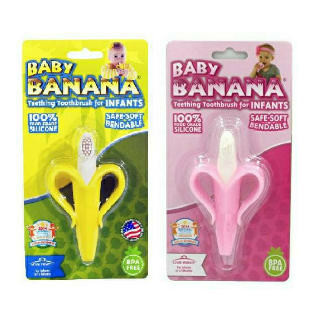 BPA FREE BANANA TEETHER GIGITAN BAYI  ALAT GIGIT BAYI MAINAN TEETHER PISANG ANGE Teether Jerapah