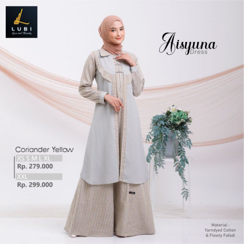 GAMIS AISYUNA NONSET HIJAB || LUBI